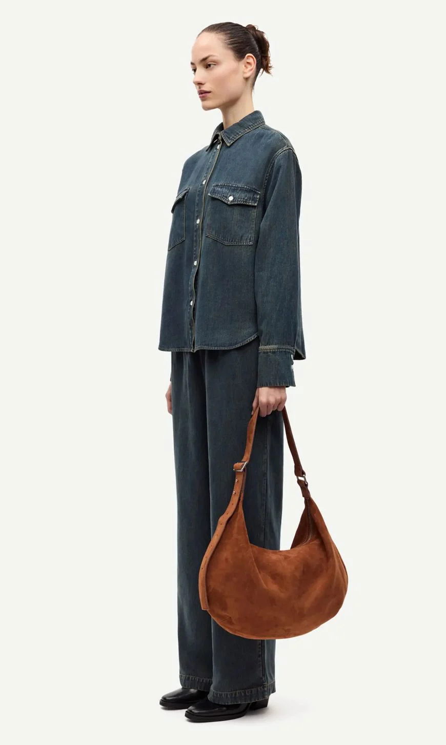 Chemise en jean boutonné Sabex – Image 3