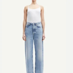 Jeans bleu délavé Shelly