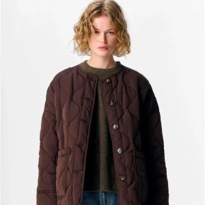 Veste marron matelassé Jallie
