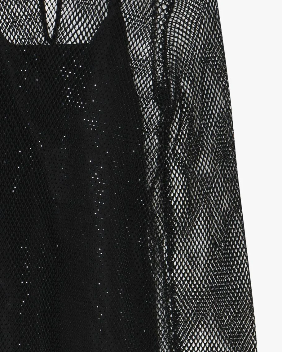 Robe résille strass noir Emma – Image 4