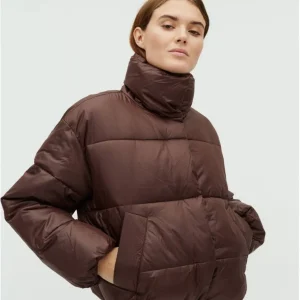 Doudoune courte chocolat Seraphina