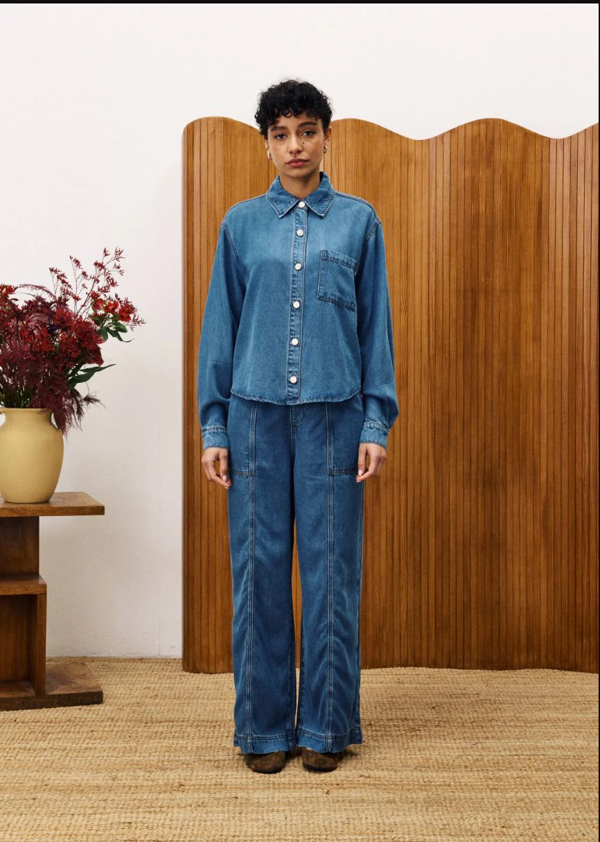 Chemise fluide denim Mélisse