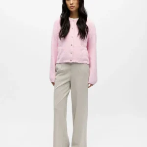 Cardigan boutons argenté rose Saggia