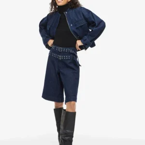 Bermuda en jeans ceinturé Adona