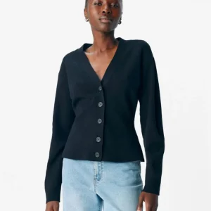 Cardigan ceintré noir Reynard