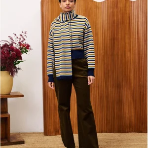 Cardigan/Écharpe rayé Tonkinois