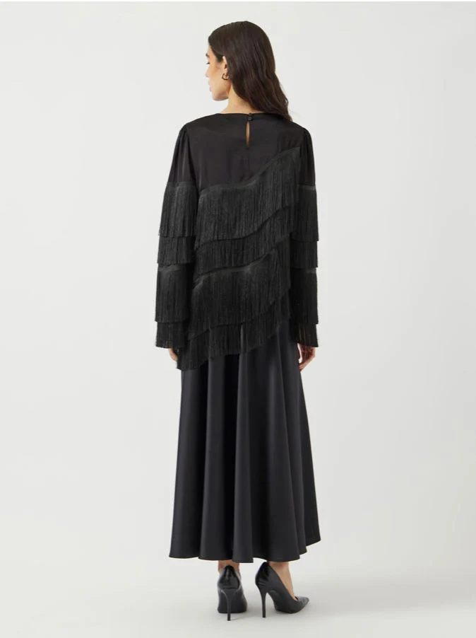 Blouse à frange asymétrique Pella – Image 2