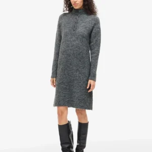 Robe pull en laine grise Nynni
