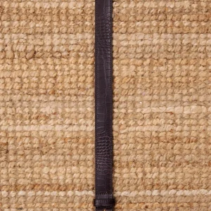 Ceinture croco marron glace Maurois