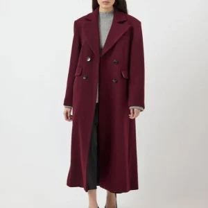 Manteau bordeaux Royla