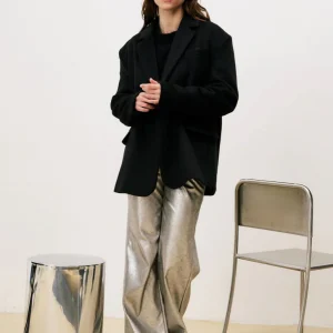 Blazer laine noire Poldie