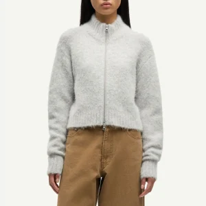 Gilet à zip gris Sajeanne