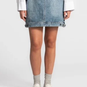 Jupe en jean clair Mara