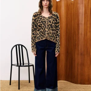 Cardigan doux léopard Begonia