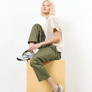 Pantalon coton coupe droite