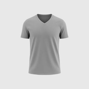 Le T-shirt Col V – Gris