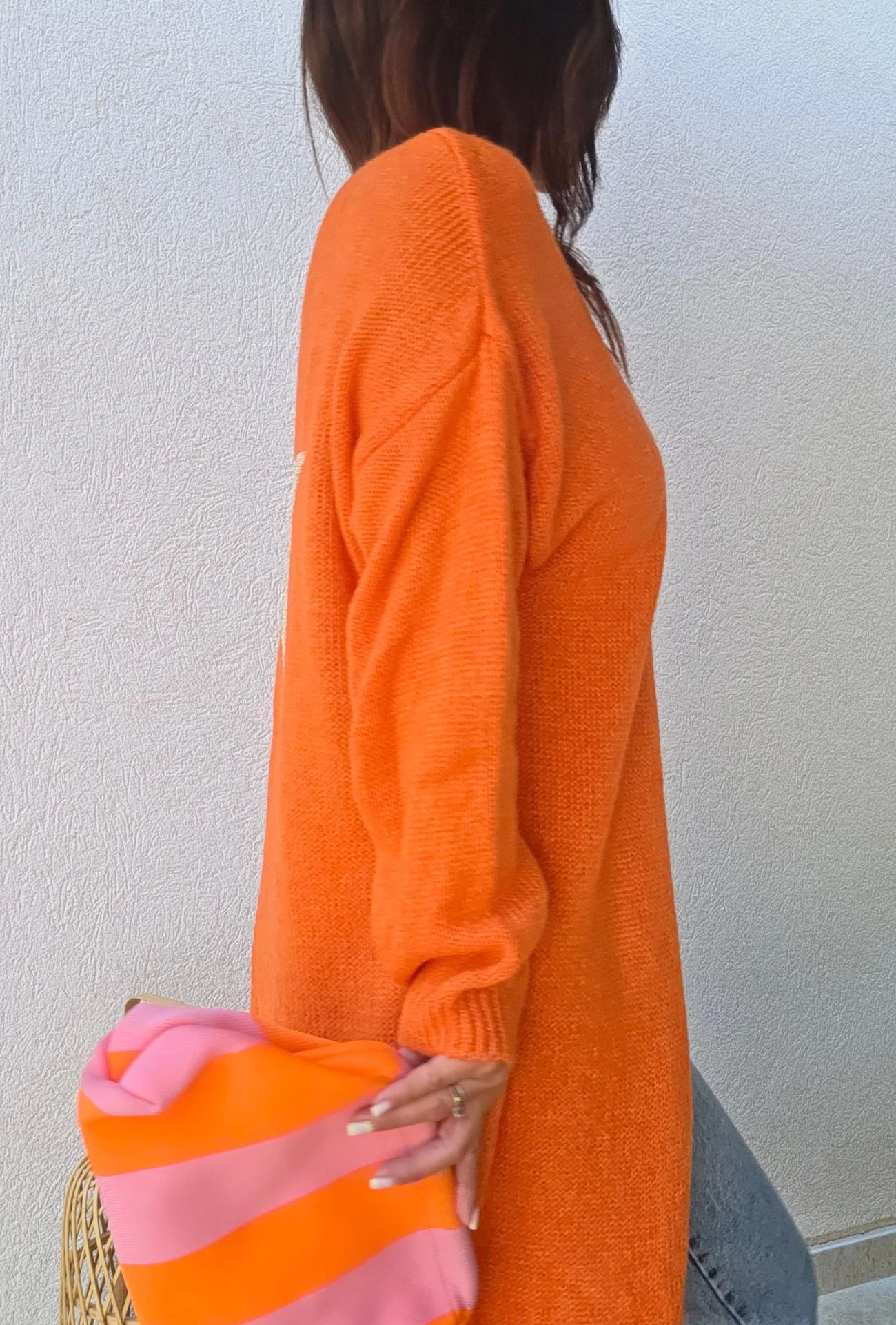 Gilet long manches longues étoile - elo (orange) – Image 2