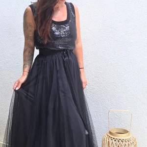 Jupe tulle EVA noir