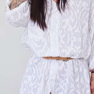 Robe chemise GAELLE blanc