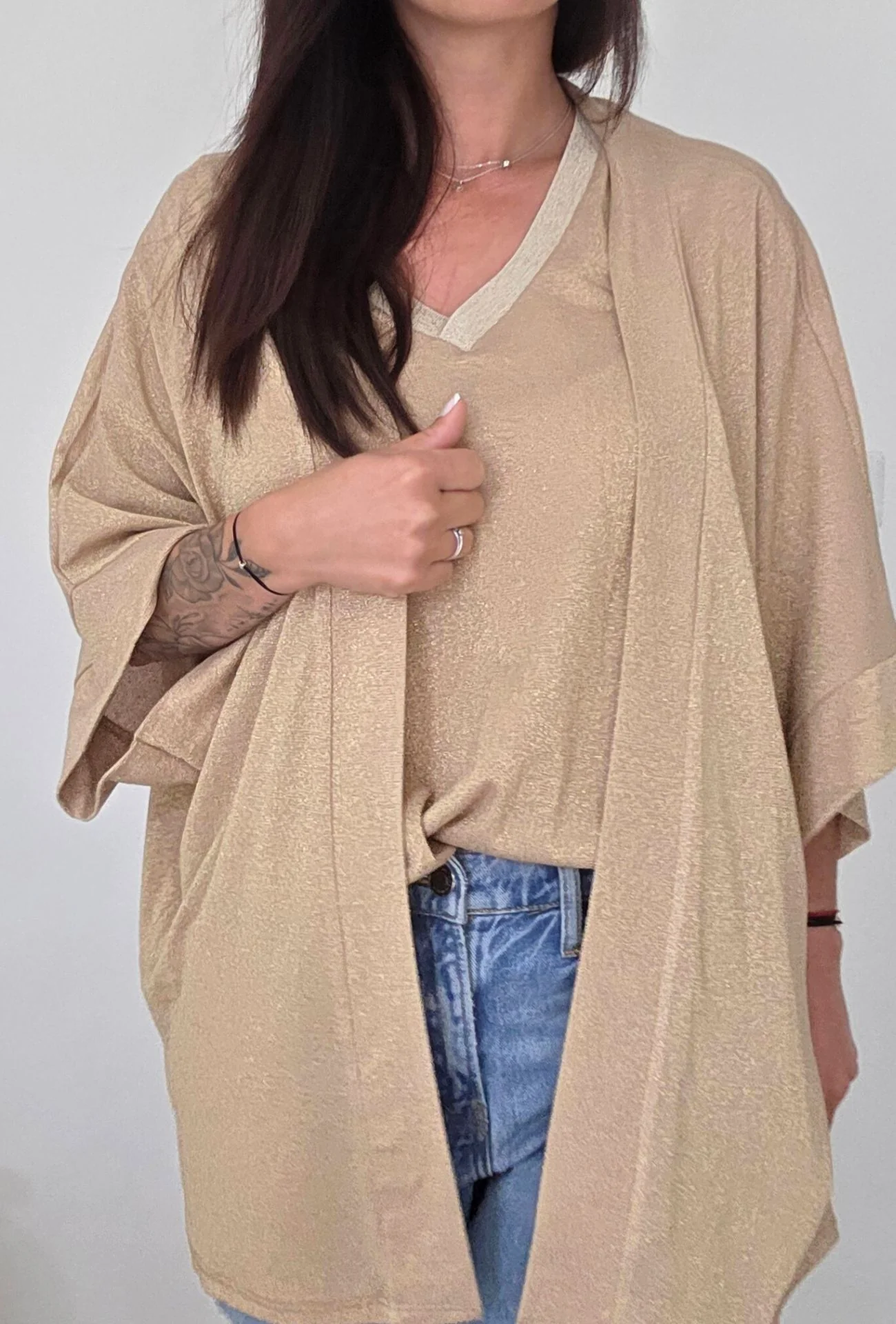 Gilet MAÏNA Doré – Image 4