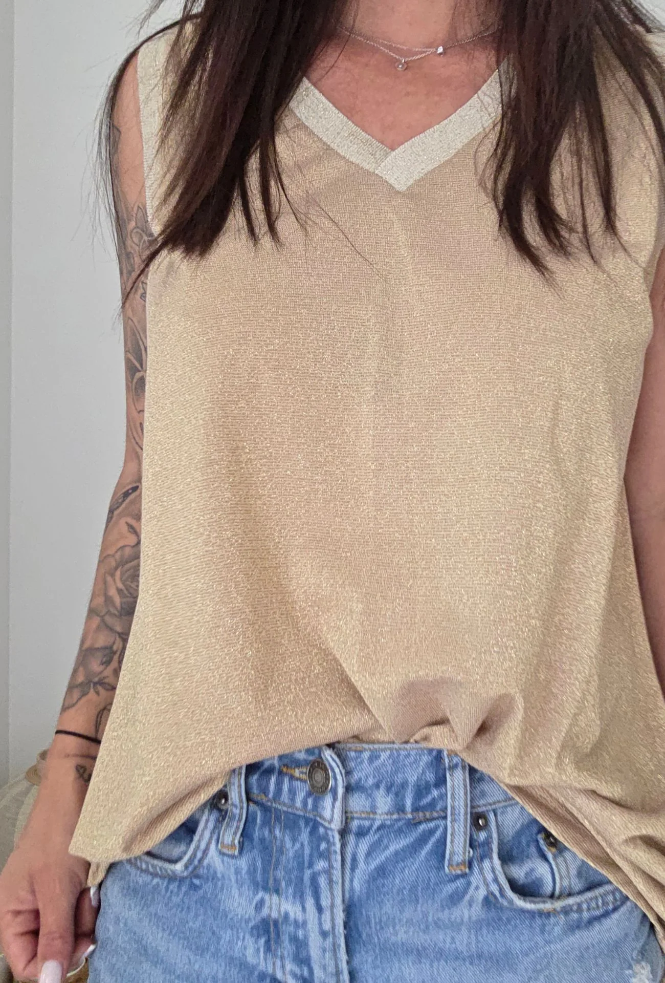 Top MAÏNA doré – Image 2