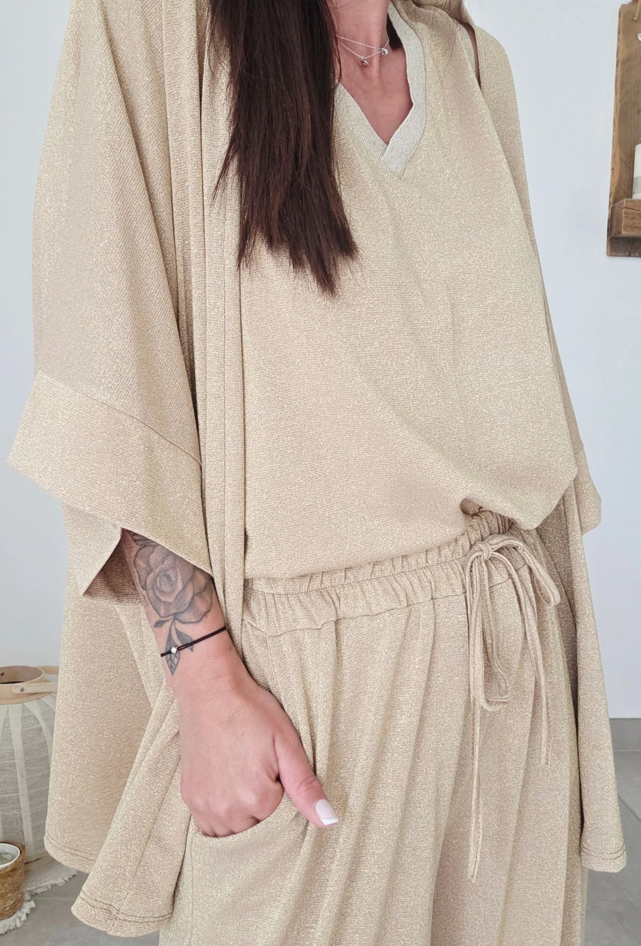 Gilet MAÏNA Doré – Image 6