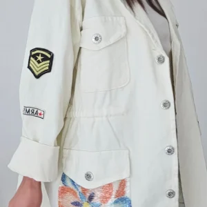 Veste en jeans ARMY crème