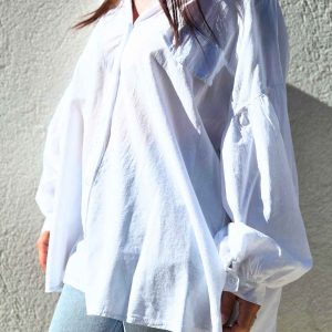 Chemise oversize NORA blanc