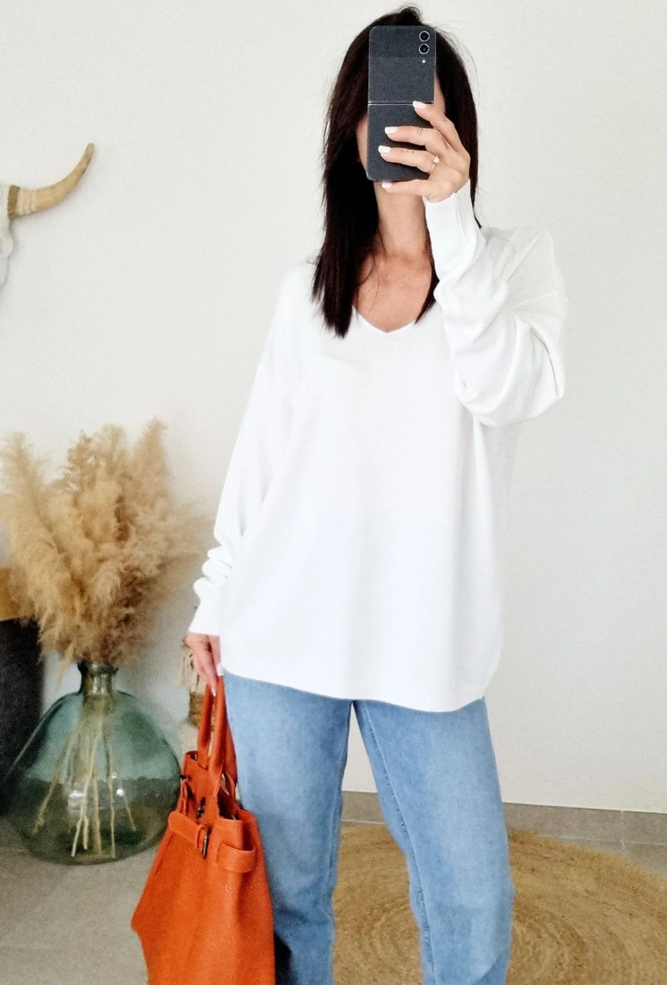 Pull léger EMY - Blanc – Image 3