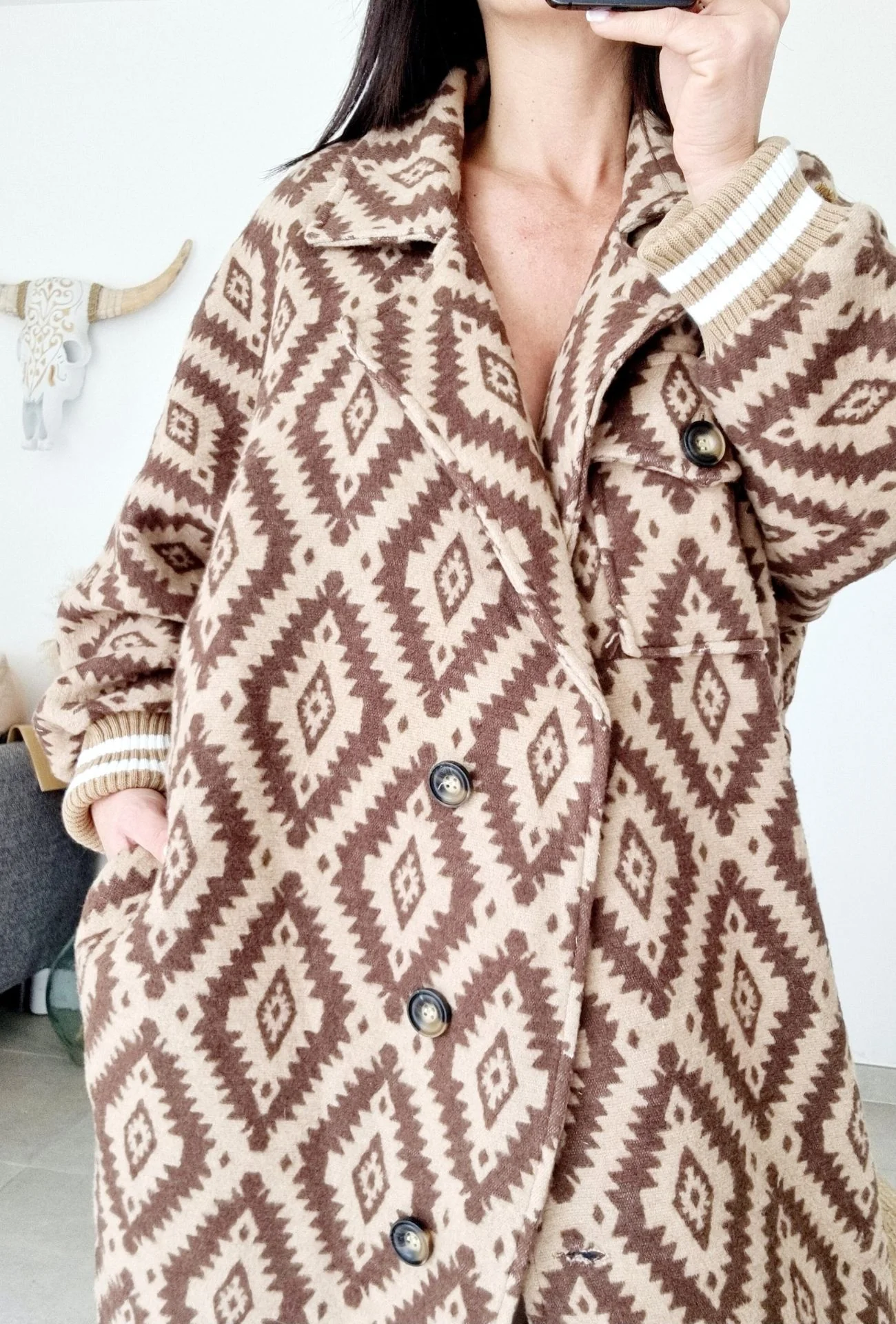 Manteau GIPSY Marron – Image 4