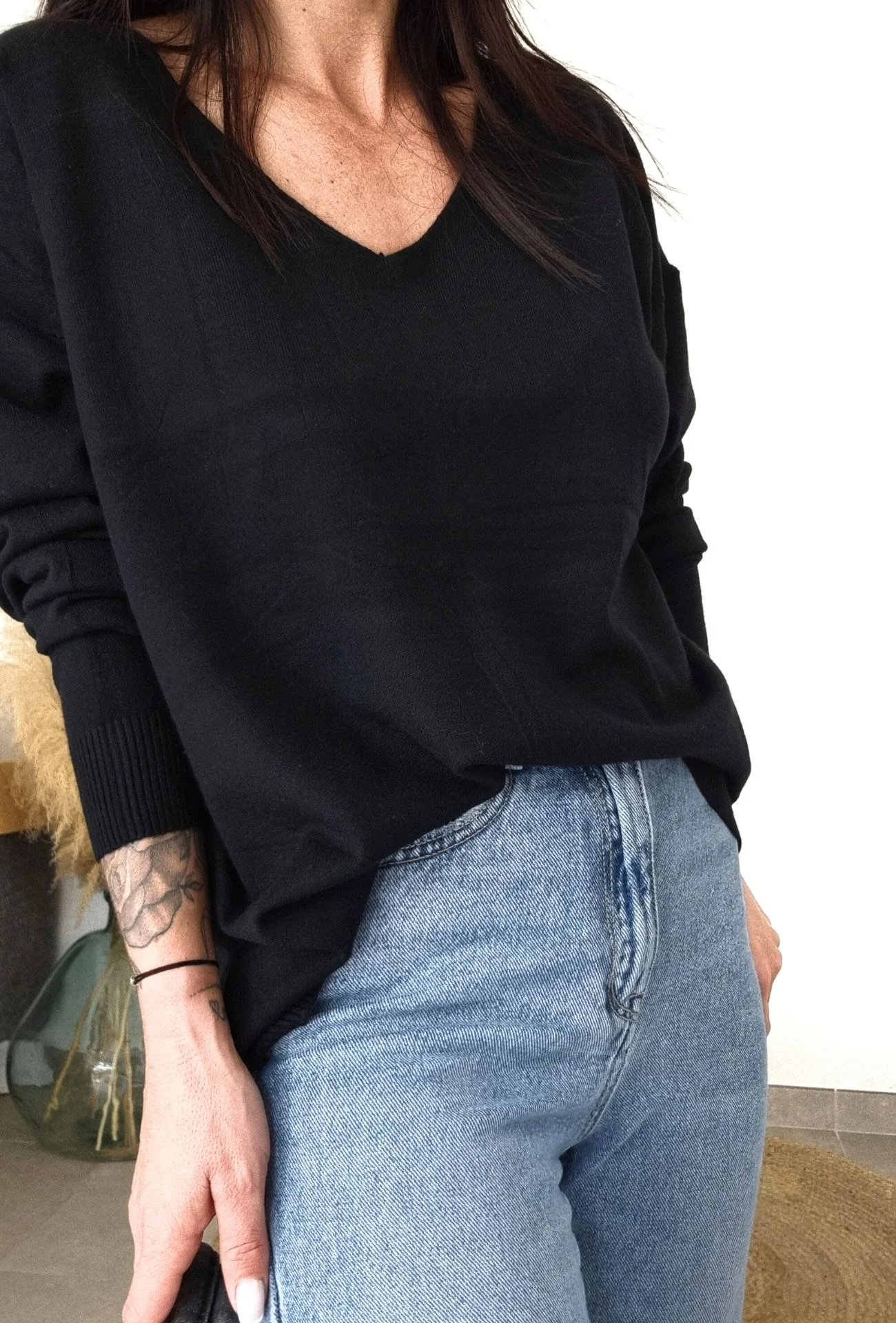 Pull léger EMY - Noir – Image 2