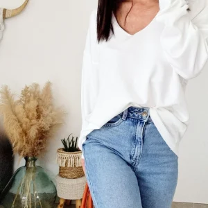 Pull léger EMY - Blanc