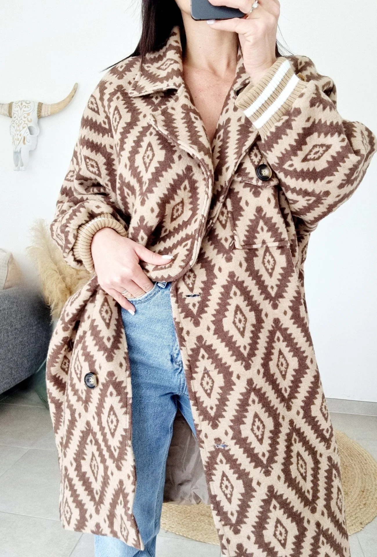 Manteau GIPSY Marron – Image 3