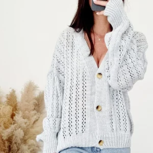 Gilet ELYSE gris clair