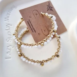 Boucles d’oreilles PEARLE Blanc