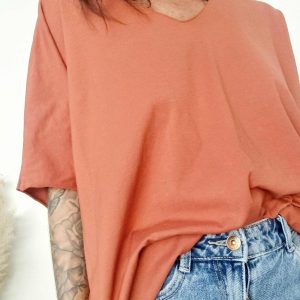 T-shirt oversize INGRID Terracota