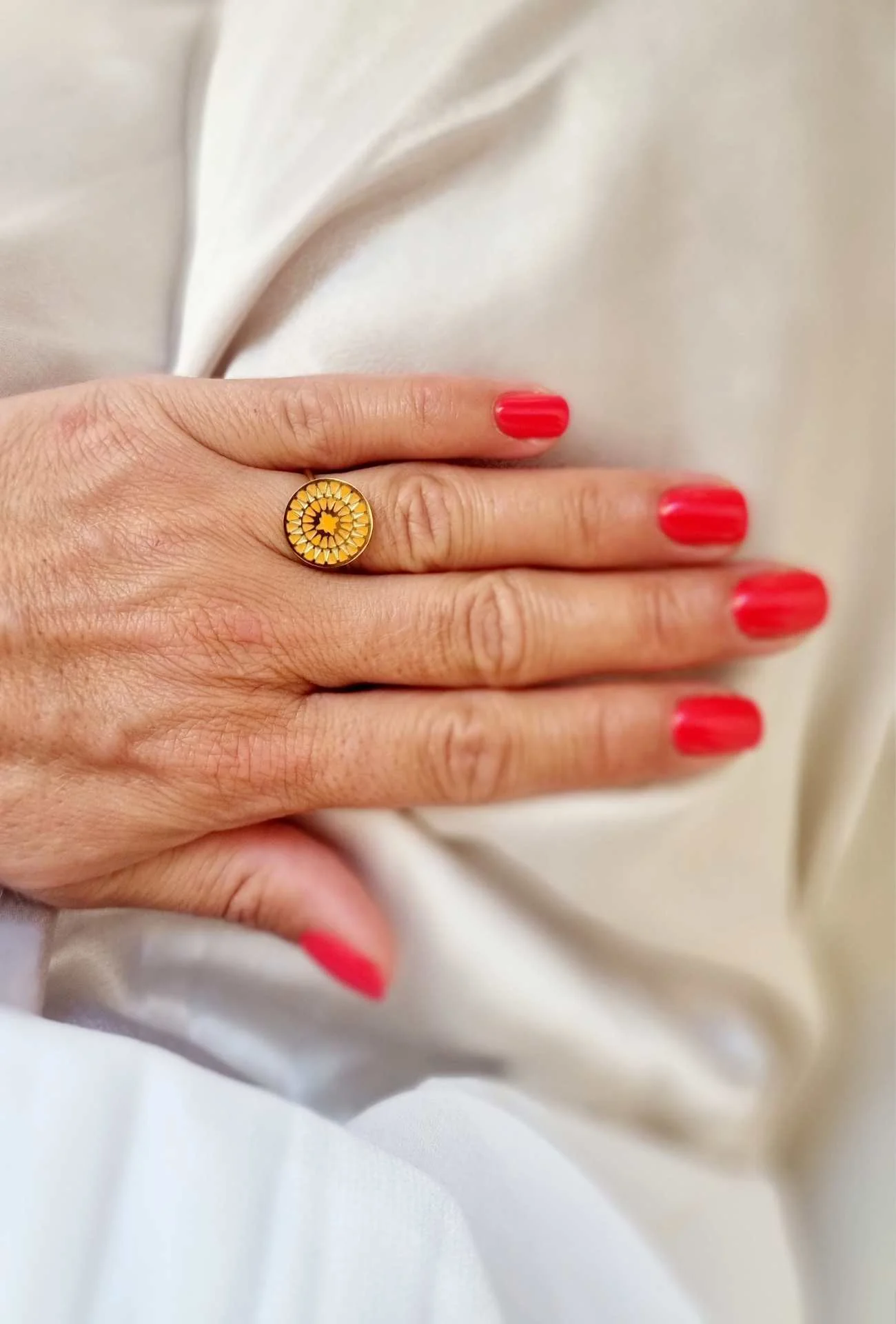 Bague CARO orange – Image 2