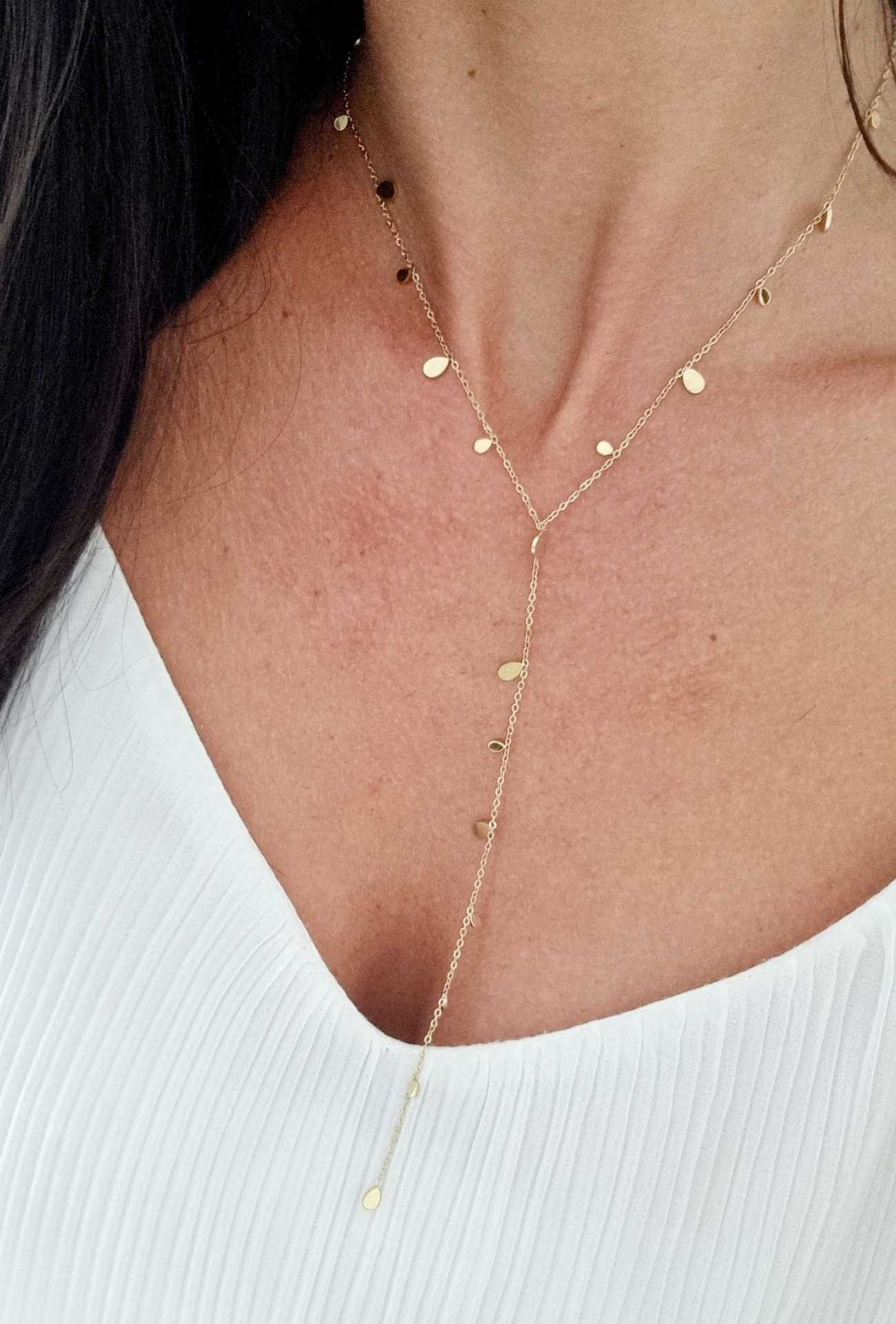 Collier long NINA dorée – Image 3