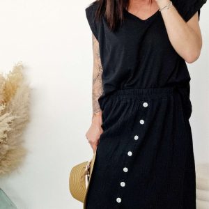 Jupe longue Cathy Gaze de coton