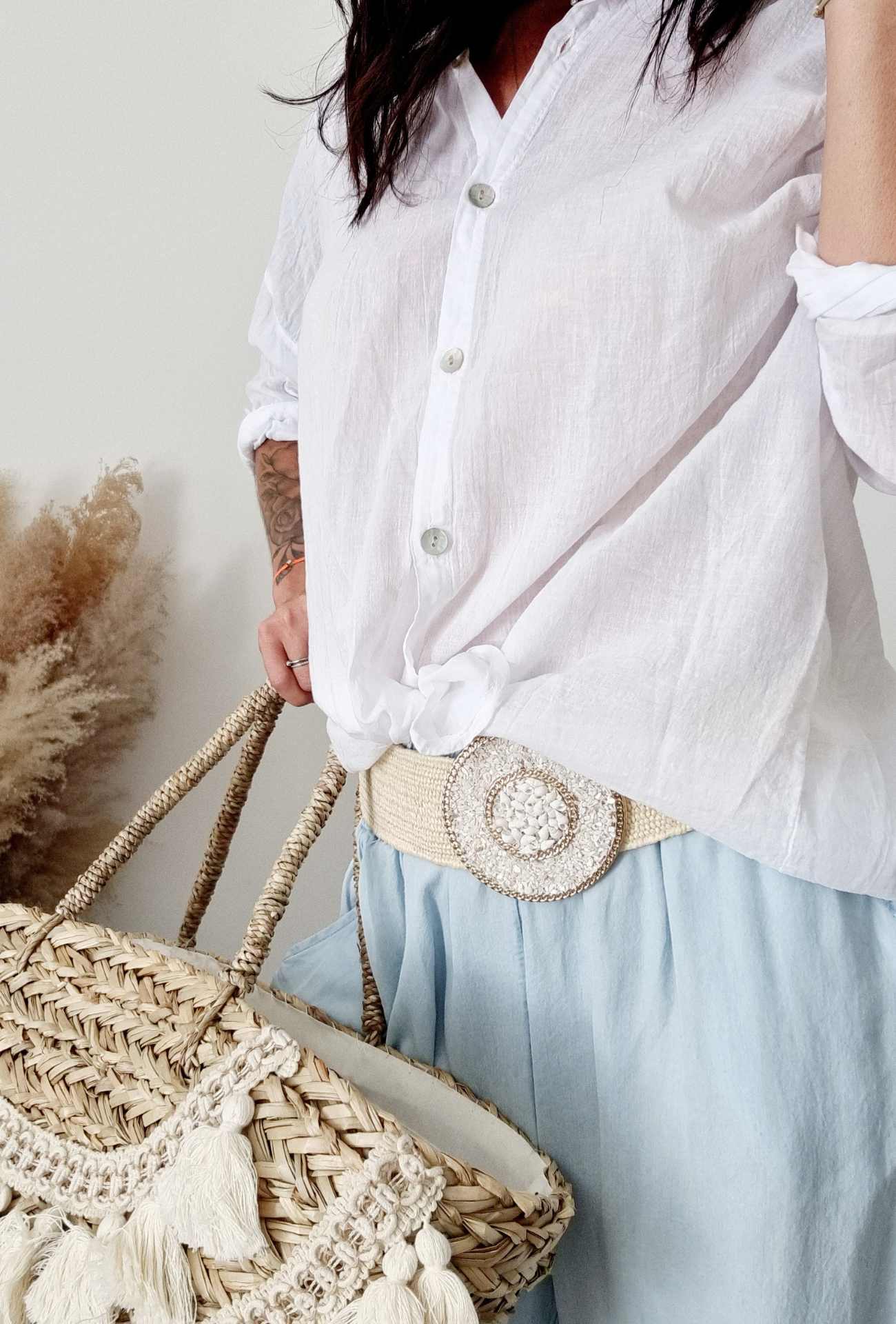 Pantalon Fluide Jeans MIKY bleu clair