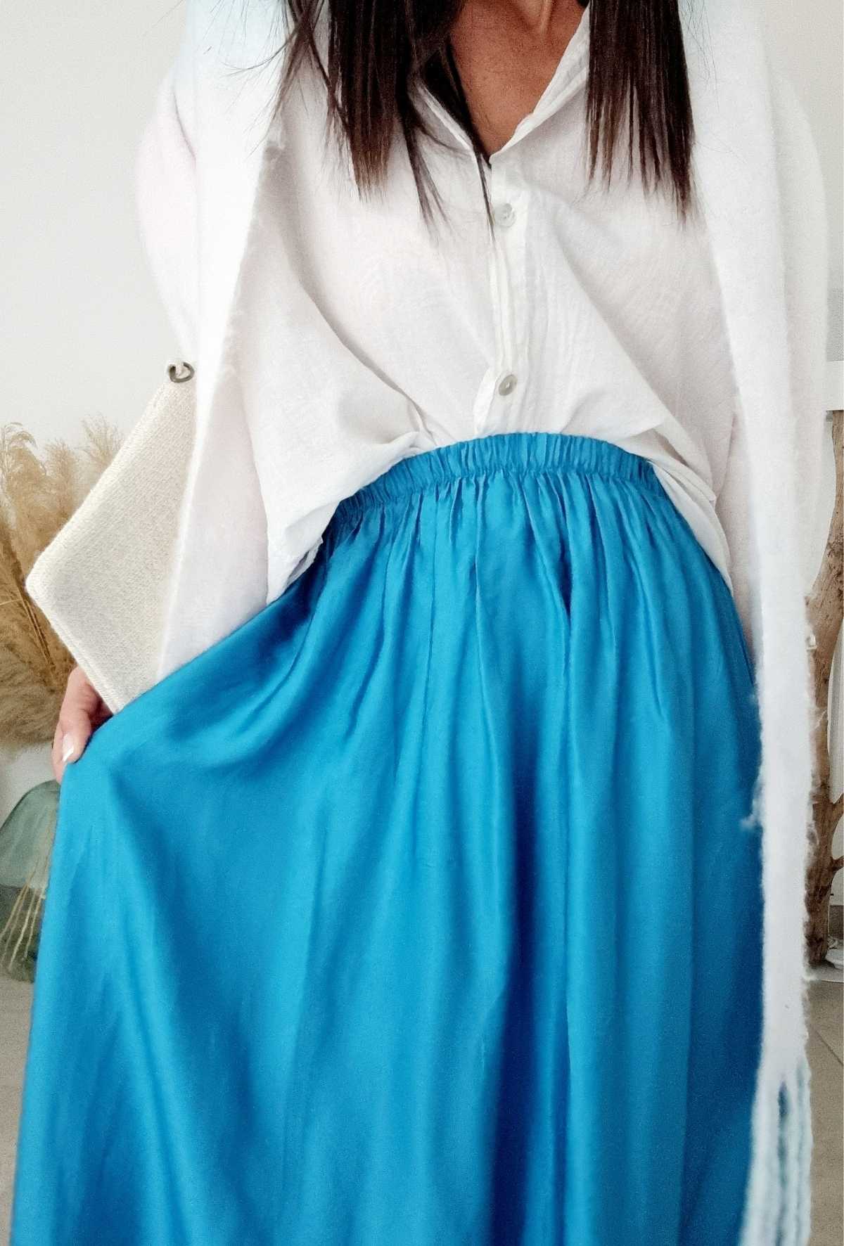 Jupe BAYA bleu – Image 2