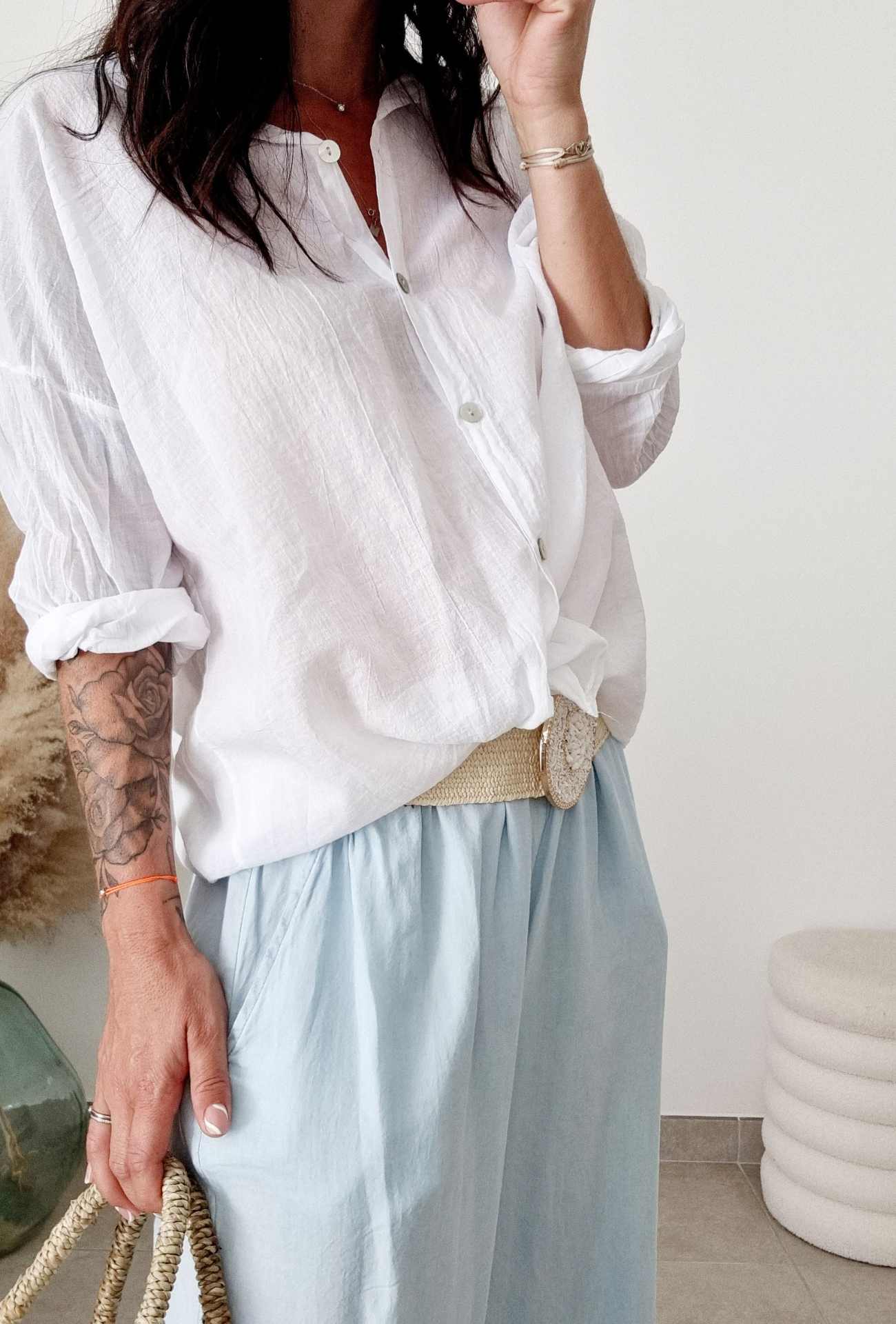 Pantalon Fluide Jeans MIKY bleu clair – Image 3