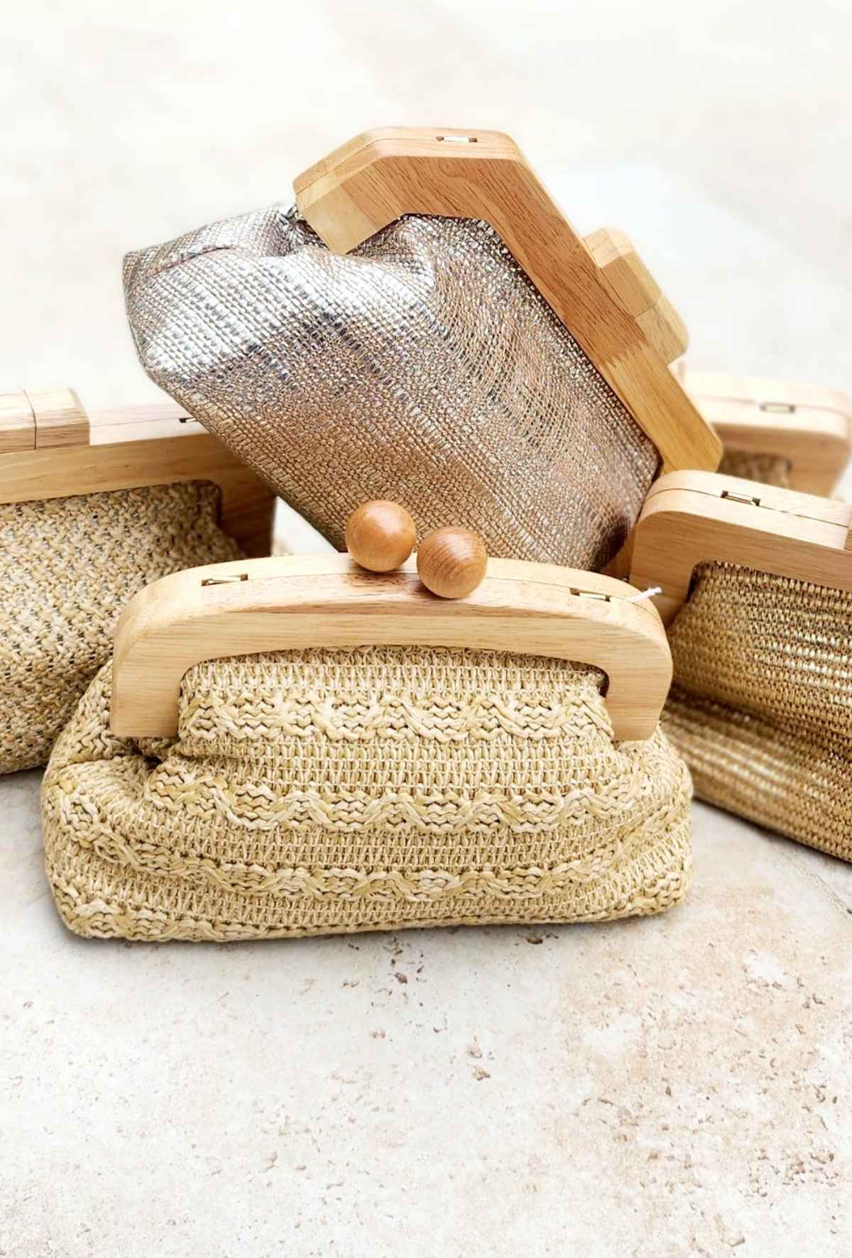 Sac LOLA bois/dorée – Image 2