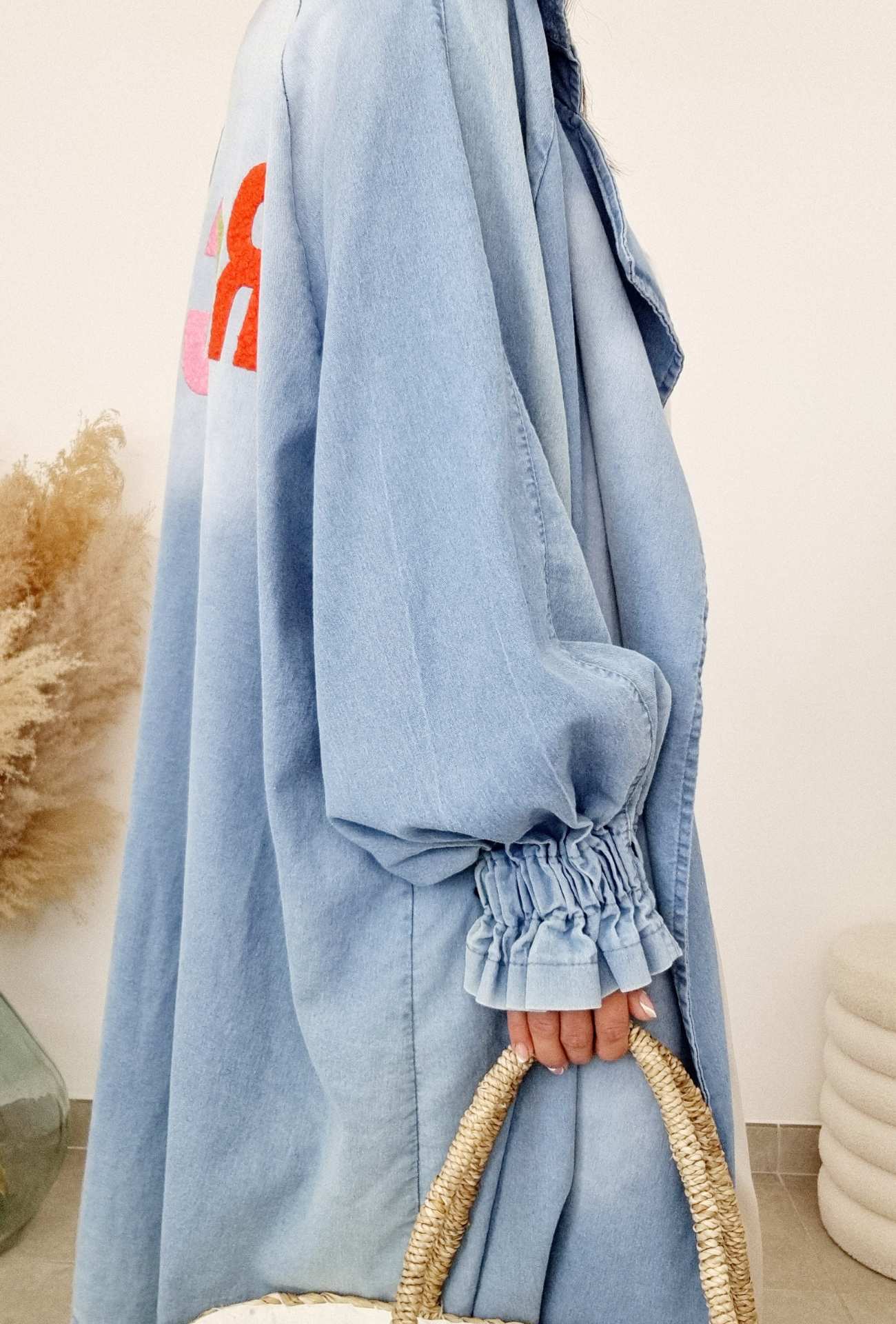 Veste oversize jeans Kimono ROCK – Image 6