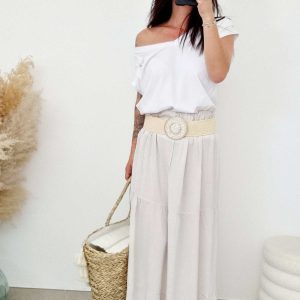 Jupe longue JULIA Sable