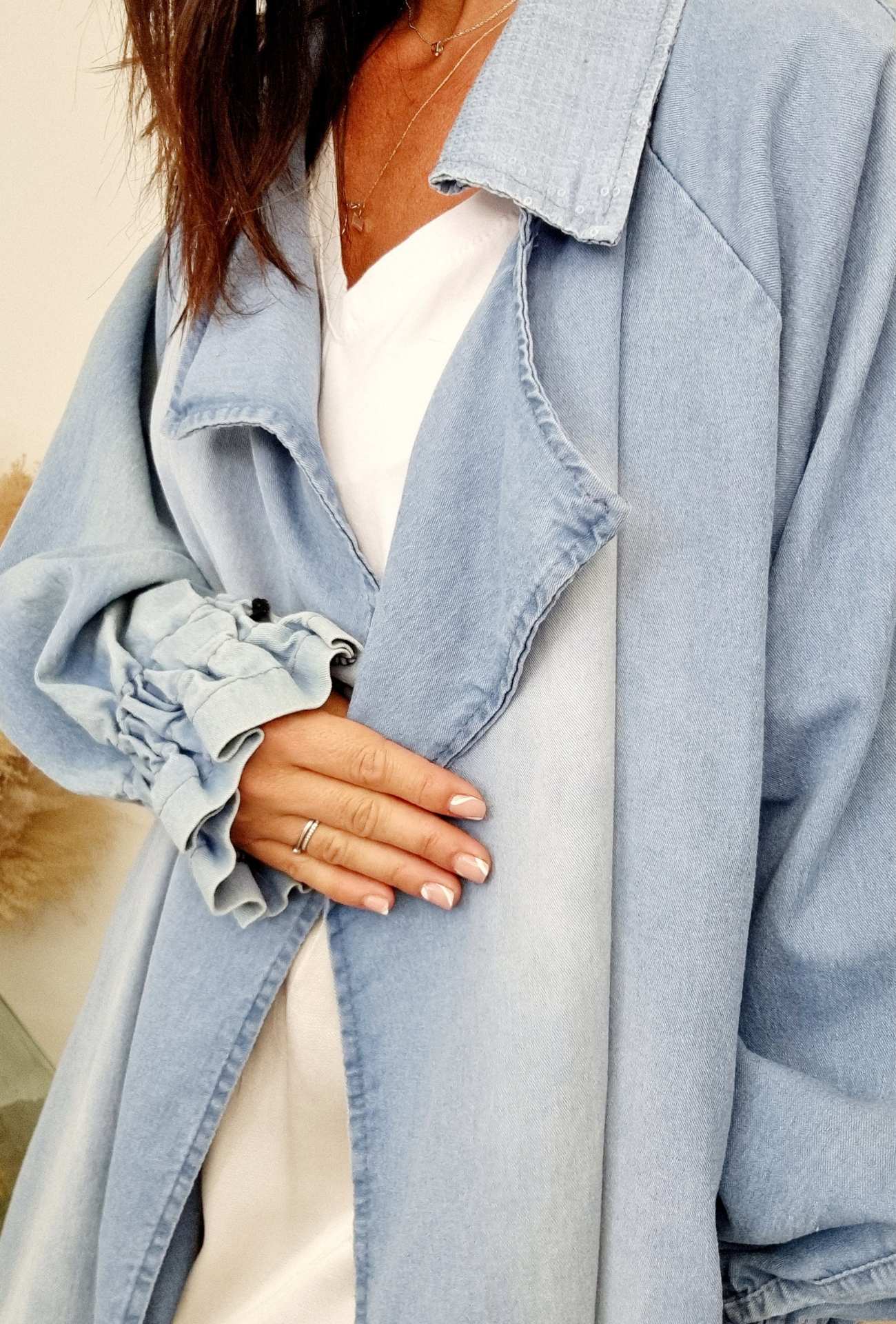 Veste oversize jeans Kimono ROCK – Image 7