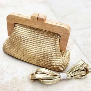 Sac LOLA bois/dorée