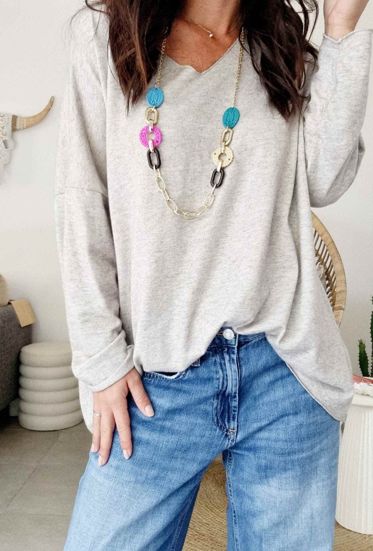 Haut manches longues LILOU - Beige – Image 3