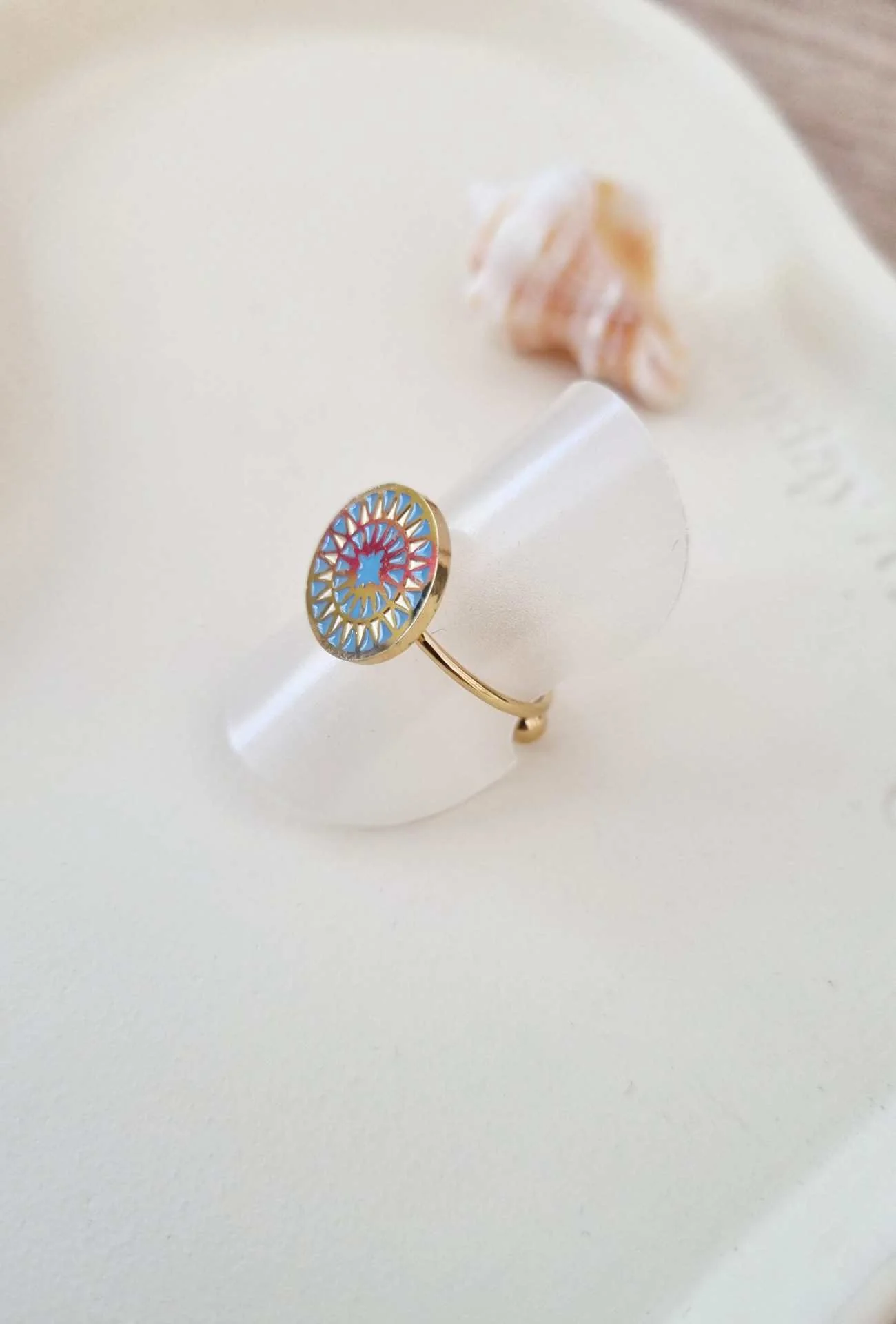 Bague CARO bleu – Image 3