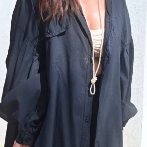 Chemise oversize NORA noir